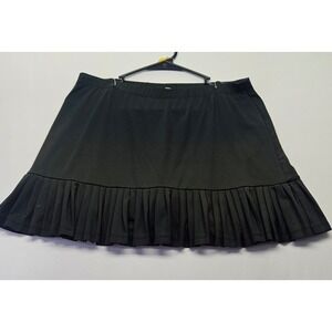 Tail Tech Womens Black Pleated Ruffle Tennis Skort Golf Skirt Size M Activewear